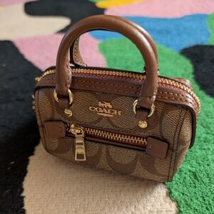 Coach Rowan Purse Keychain Charm